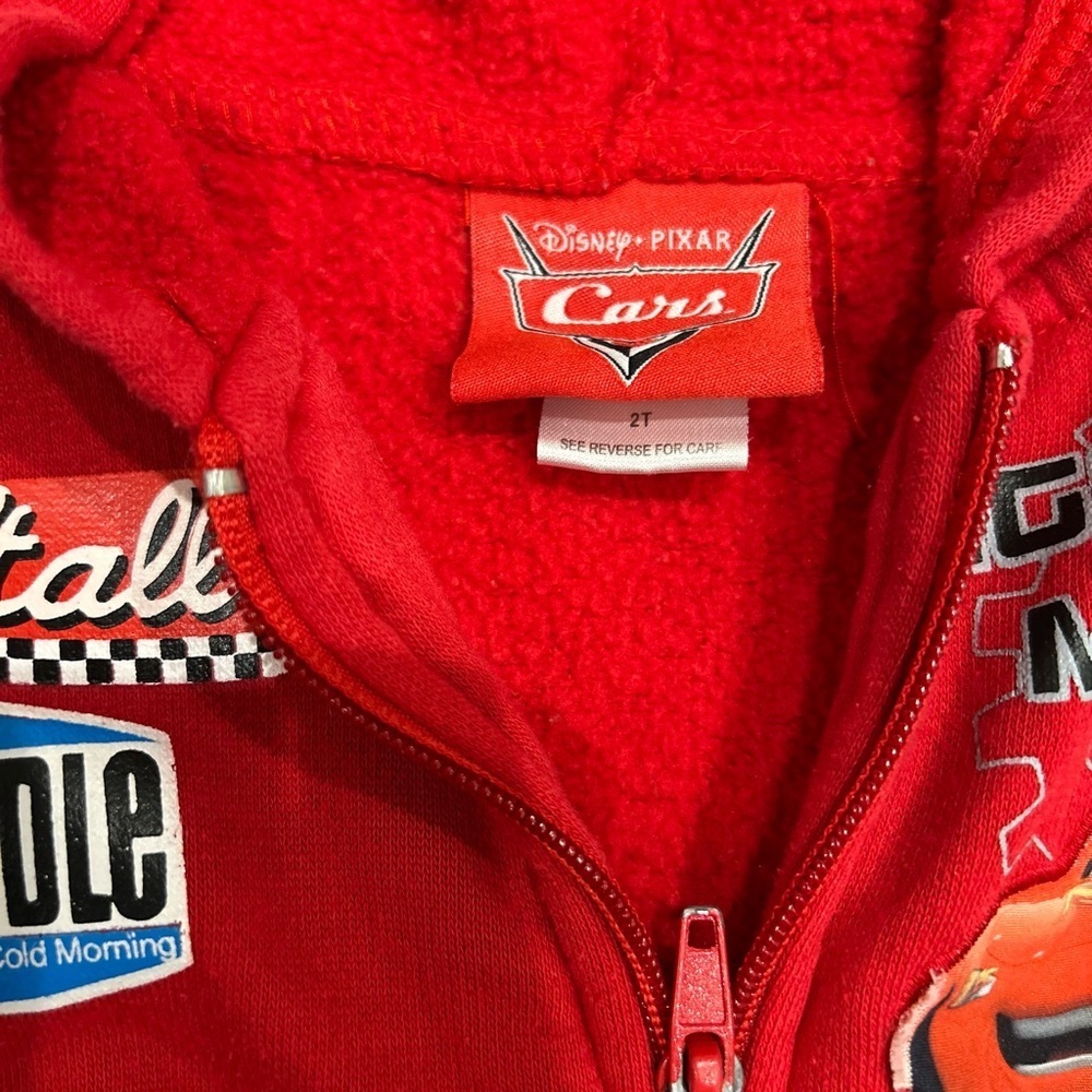 Disney Lightning McQueen Red Hoodie for Kids - 2T - Picture 2 of 3
